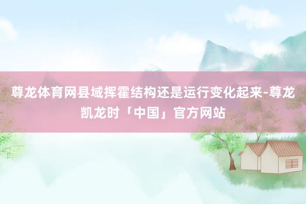 尊龙体育网县域挥霍结构还是运行变化起来-尊龙凯龙时「中国」官方网站